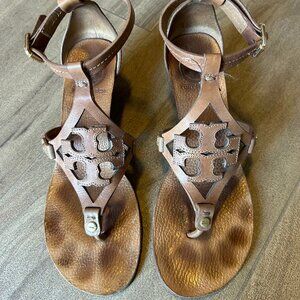Tory Burch Leather Sandals Womens Size 7